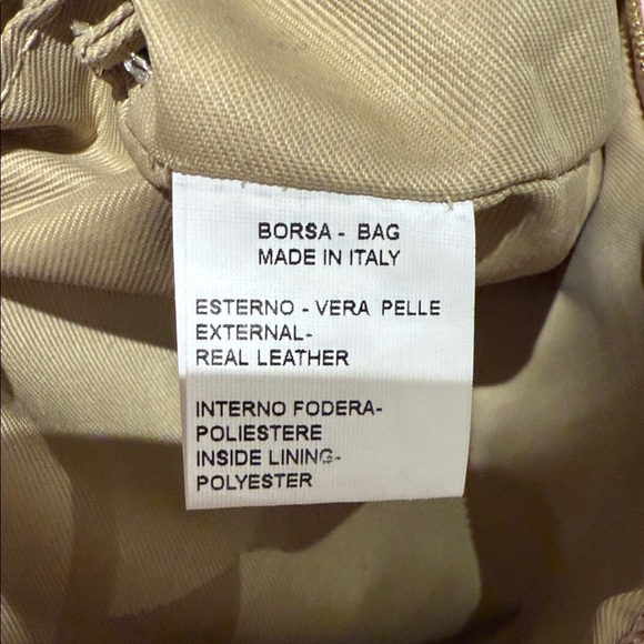 Pink Italian Leather Shoulder Bag Borsa Bag Removable Strap NWT - Picture 6 of 9